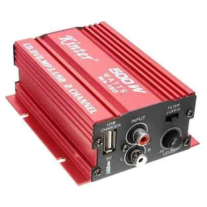 MINI AMPLIFICATORE STEREO A 2 CANALI AUTO 50 W USB SD MP3 FM KINTER MA-150 - Foto 1 di 4