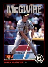 1993 Triple Play #87 Mark McGwire Oakland Athletics Baseball Card