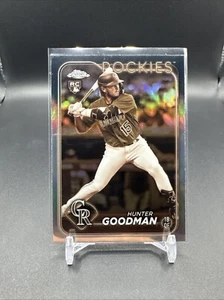 2024 Topps Chrome Seppia Rifrattore Hunter Goodman RC Colorado Rockies π₯π₯π₯ - Foto 1 di 13