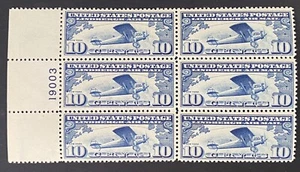 US Stamps-SC# C10 - Plate Block - MH - SCV = $90.00 - Picture 1 of 2