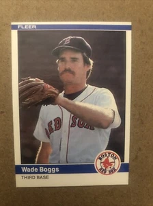1984 Wade Boggs Fleer Baseball Card #392 Red Sox HOF - Picture 1 of 2
