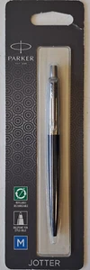 Parker Jotter Medium Point Blue Ink Ballpoint Pen Blue/Silver - Picture 1 of 4