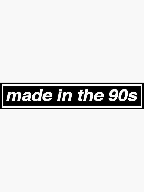 JDM Made In The 90's  8" Bumper Sticker Decal - Image 1 of 1