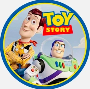 Toy Story Round Personalised Custom Edible Cake Topper Multiple Sizes - Bild 1 von 1