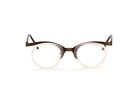 Valentino Toscani Brille Fassung Metall Acetat Italy Panto Altgold Kristall 