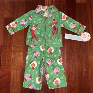 Elf On The Shelf Holiday Christmas New NWT Unisex Toddler Pajamas - Picture 1 of 5