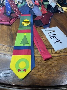 CHRISTMAS SANTA HALLMARK DRESS SUIT DESIGNER NECKTIE TIE FREE SHIPPING BNWTS - Picture 1 of 5