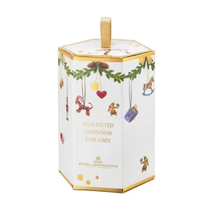 [FD] Royal Copenhagen Teebeutel Stern geriffelt Weihnachten Graf grau 10 Beutel - Bild 1 von 1