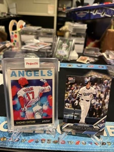 Shohei Ohtani 2021 Topps Project 70 #486 By Matt McCormick 2024 Topps Now HR LOT - Picture 1 of 4