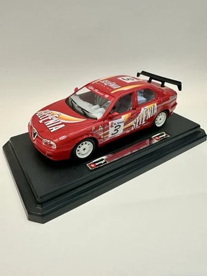 Modelo Bburago Alfa Romeo 156 Gran Turismo 1997 0518 escala 1/24 VENDEDOR DE EE. UU. Foto 1 de 4