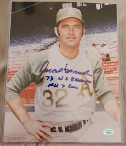 Darold Knowles Signed Inscribed 73 WS Champs 7 Games 8x10 COA TPA Guaranteed A's - Picture 1 of 1