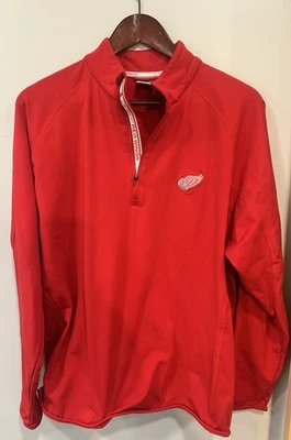 Detroit Red Wings NHL Hockey 1/4 Zip Pullover Size XLarge XL - Image 1 of 4