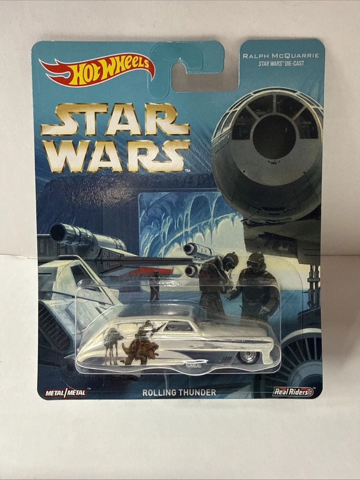 Hot Wheels Pop Culture Star Wars White Rolling Thunder F60 NOS - Image 1 of 1