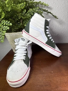 Vans Hombre Sk8-Hi Retro Deportivo Malvavisco Blanco Kombu Verde Talla 4.5 Hombres, 6 Mujeres - Imagen 1 de 10