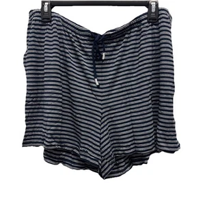 NWT Size XL Soma Women Cool Nights Modern Short Pajama Shorts Destin Stripe Navy - Picture 1 of 3