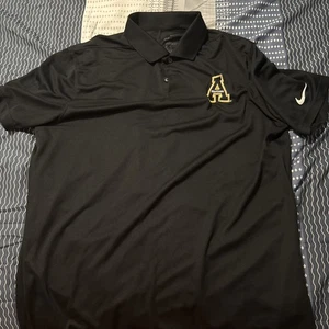 Appalachian App State Nike Football Team Issued Black Polo Mountaineers Gr. M - Bild 1 von 2