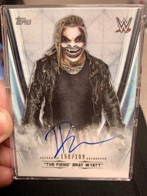 2020 Topps Undisputed #A-BW Bray Wyatt "The Fiend" Autographed 150/199 WWE Card - Image 1 of 4