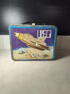 1973 King-Seeley Rare TV Show UFO Metal Lunchbox W/O Thermos (Very Used) - Picture 1 of 13