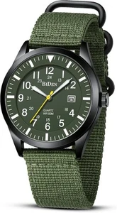 HANPOSH Herren Uhr Militär Uhr Armbanduhr Herren 12/24 Stunden Tactical Armee - Bild 1 von 6
