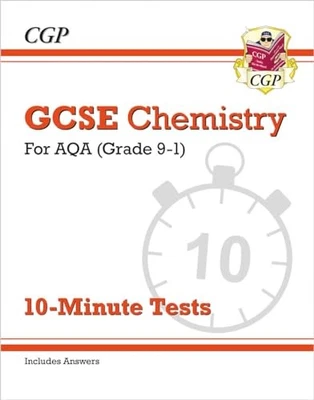 Grade 9-1 GCSE Chemistry: AQA 10-Minute Tests (with answers) (CG... by CGP Books - Image 1 of 2