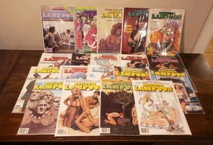 Lotto 19 riviste vintage 1977-1981 National Lampoon insaccate e imbarcate EX-NRMT - Foto 1 di 20