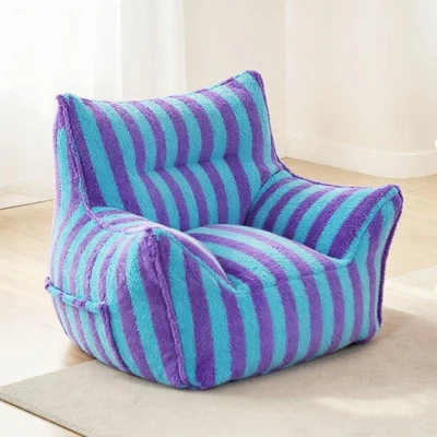 Silla Bean Bag para adultos de gran tamaño Beanbag Lounge sofá de piso perezoso con reposabrazos Foto 1 de 4