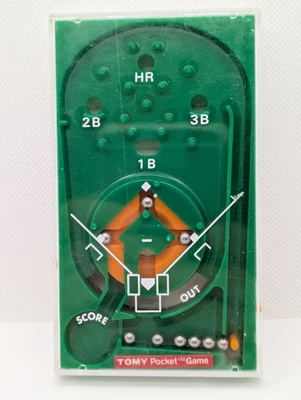 Vintage 1975 Tomy Pocket Game  Baseball. Classic Toy Game. Made In Japan No 7039 - Image 1 of 4
