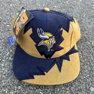 De colección Minnesota Vikings Drew Pearson Borde Jagged Correa Trasera Sombrero Gorra A Presión Años 90 - Imagen 1 de 8