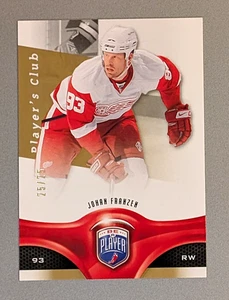 Johan Franzen 2009-10 Upper Deck Be A Player #97 Player's Club 25/25 Red Wings - Picture 1 of 2