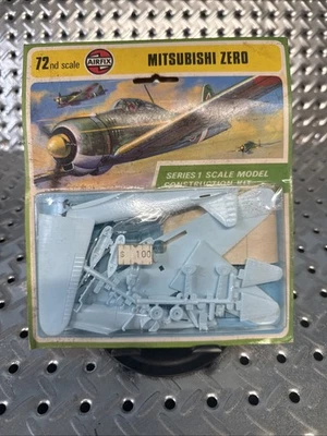 1973 VTG AIRFIX 1/72 MITSUBISHI A6M ZERO WW2 JAPANESE CARRIER FIGHTER IJN KIT - Image 1 of 4