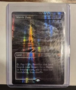 MTG Marsh Flats (Borderless) (Dragonscale Foil) Special Guests Foil - Picture 1 of 5
