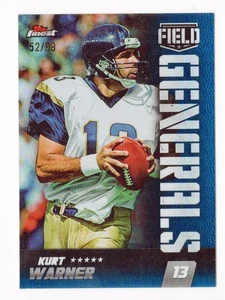 2024 NFL Topps Finest Kurt Warner Field Generals Blue Refrector /99 - Bild 1 von 3