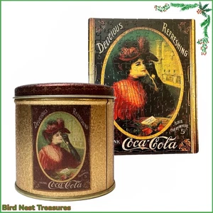 1985 Sammlerstück bedeckt Coca Cola Gibson Mädchen Dose & Puzzle-Neu (Sonstige) - Bild 1 von 10