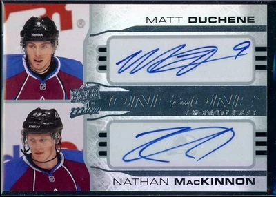 2014-15 Upper Deck MVP One on One Autographs #DM Matt Duchene/Nathan MacKinnon - Image 1 of 2