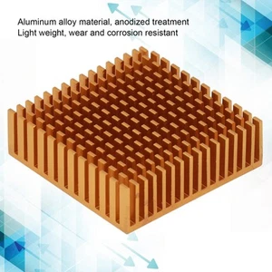 8Pcs Cooling Fins Power Radiator Slotted Heatsink For Electronics 50x50x15mm Gol - Afbeelding 1 van 24