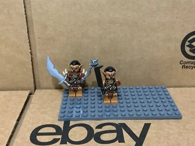 Lego Señor de los Anillos / Hobbit Gundabad Orco con Pelo Lor077 Lor076 Lote de 2 Foto 1 de 4