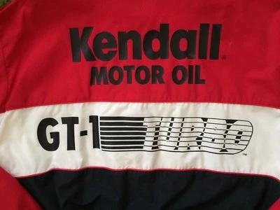 Chaqueta de carreras vintage Kendall Motor Oil GT1 Turbo para hombre grande Swingster EE. UU. Foto 1 de 4
