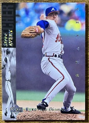 1994 UPPER DECK ELECTRIC DIAMOND STEVE AVERY ATLANTA BRAVES #420 NMMT - Image 1 of 2
