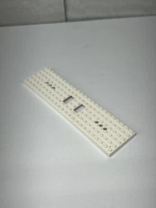 Lot Of 1 LEGO Train Base 6x24 3 Holes 1x2 Cutout White 6584 - Picture 1 of 1