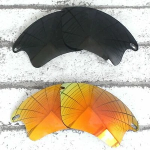2x Lentes de repuesto para-OAKLEY Fast Jacket XL gafas de sol negras y rojas polarizadas - Imagen 1 de 6