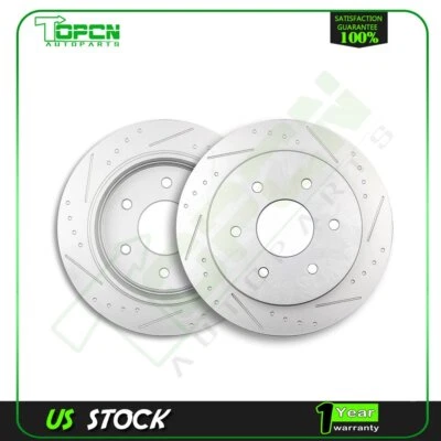 Fits 2005 - 2012 2013 2014 2015 For Nissan ARMADA Rear Brake Discs Rotors Kit - Image 1 of 4
