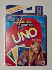 Hannah Montana UNO Card Game Disney Channel Mattel EUC In Box 2007 TV Show READ - Picture 1 of 5