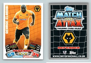 George Elokobi - Wolves #350 Match Attax Premier League 2011/12 Topps TCG Card