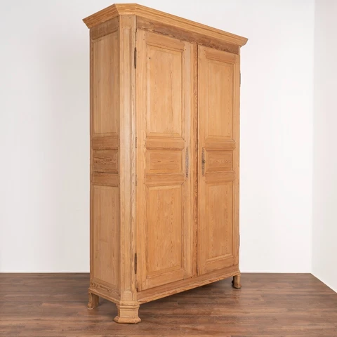Antique 8' Tall Pine Armoire, France circa 1820-40 Cover