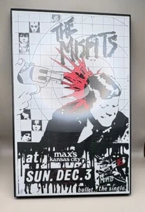 The Misfits Bullet Poster Flyer 11x17 Max's Kansas City Dec 3 Hand Colored - Picture 1 of 10