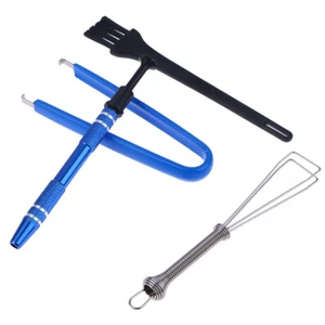 Keyboard Cleaning Tool Kit Metal Keycap Puller Stem Holder Switch Puller W/Bag - Bild 1 von 13