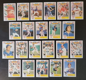 1987 TOPPS BASEBALL 1986 ALL-STAR TEAM GLOSSY INSERT SET - 22 CARDS - Picture 1 of 2