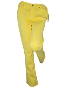 Ralph Lauren Damen Jeans Größe 45 W31 Large Zitronengelb Denim Bottcut Stretch - Bild 1 von 24