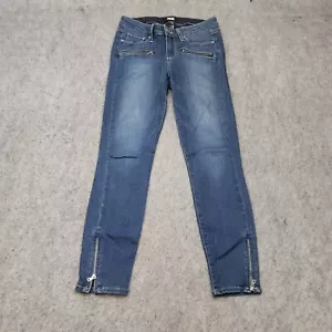 Paige Jeans Damen 26 blau Skinny Jane Reißverschluss Crop Ankle Low Denim Damen 26x26 - Bild 1 von 10