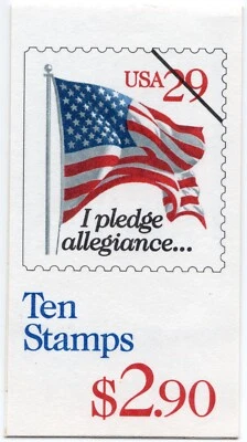 Scott #BK198 (2594a) Pledge Allegiance Stamp Booklet of 10 Stamps - MNH - Image 1 of 3